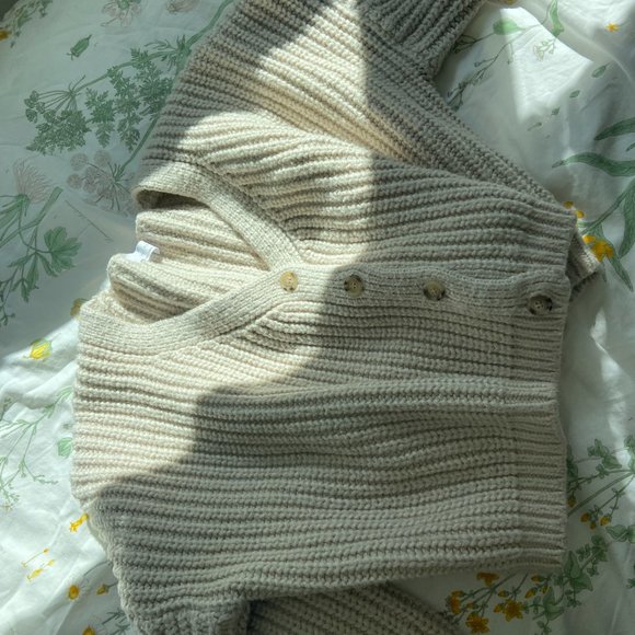 OAK + FORT Cropped Button Front Cardigan - Picture 2 of 3